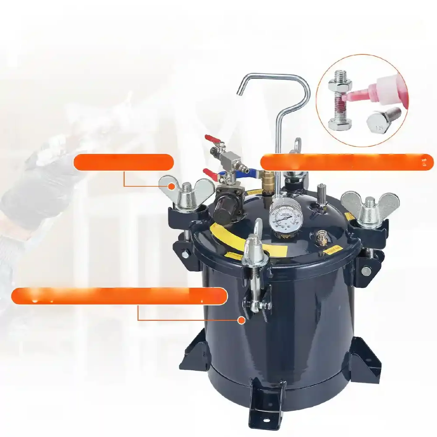 Zbiornik ciśnieniowy na farbę 10L 4,8 bar - obrazek 3