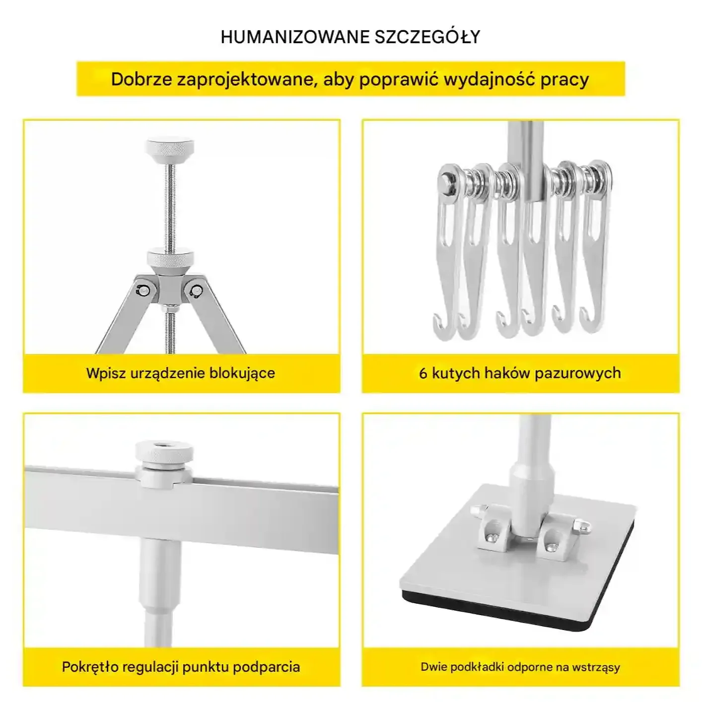 Zestaw do usuwania wgnieceń 75cm stal aluminium hak 6 ramion auto - obrazek 5