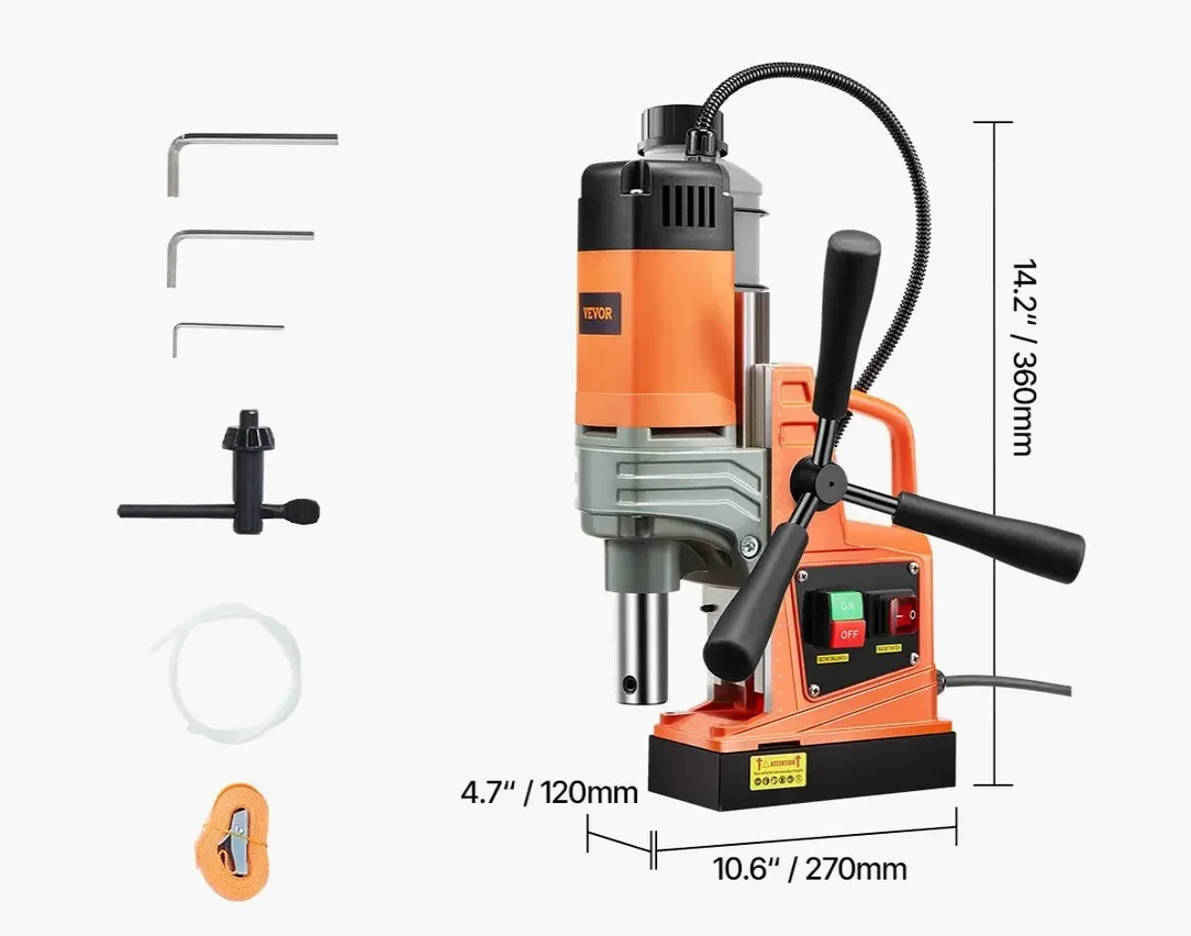 Przenośne Wiertło Magnetyczne Wiertarka Rdzeniowa 1300 W