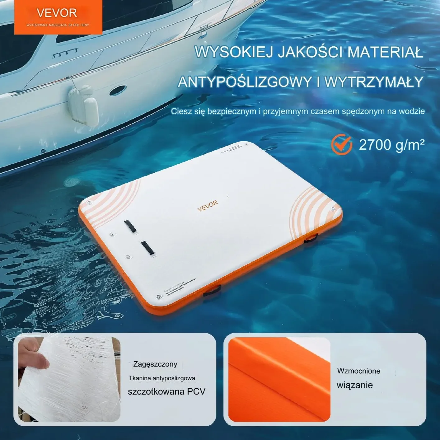 Nadmuchiwana pływająca tratwa wyspa na basen plaże 3,04 x 2,43 m - obrazek 6