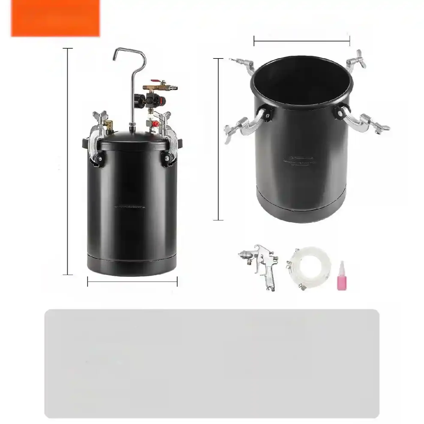 Agregat Malarski Pistolet Zbiornik Ciśnieniowy 15L - obrazek 4