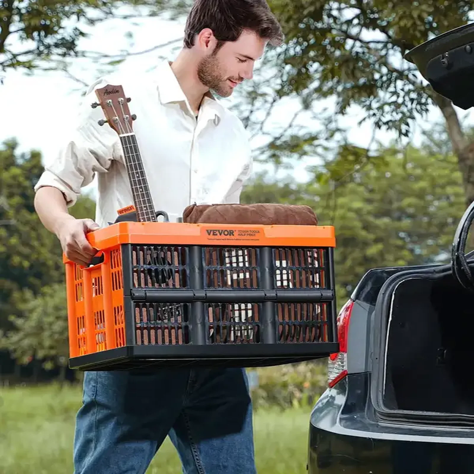 Skrzynka plastikowa pojemnik magazynowy 3 SZTUKI 52,5 x 35,5 x 30 cm - obrazek 4