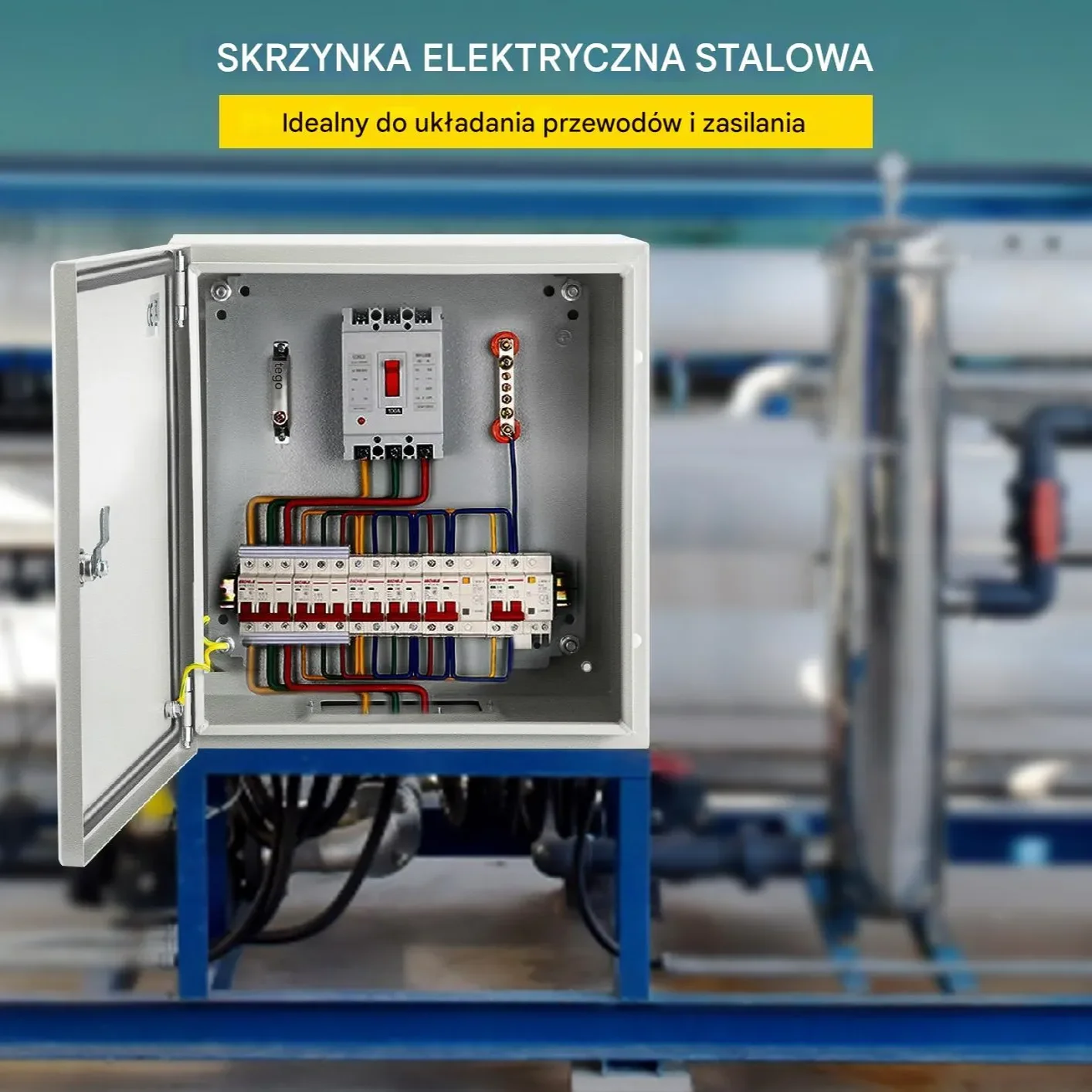 Obudowa Stalowa Skrzynka Elektryczna 15 x 20 x 20 cm - obrazek 6