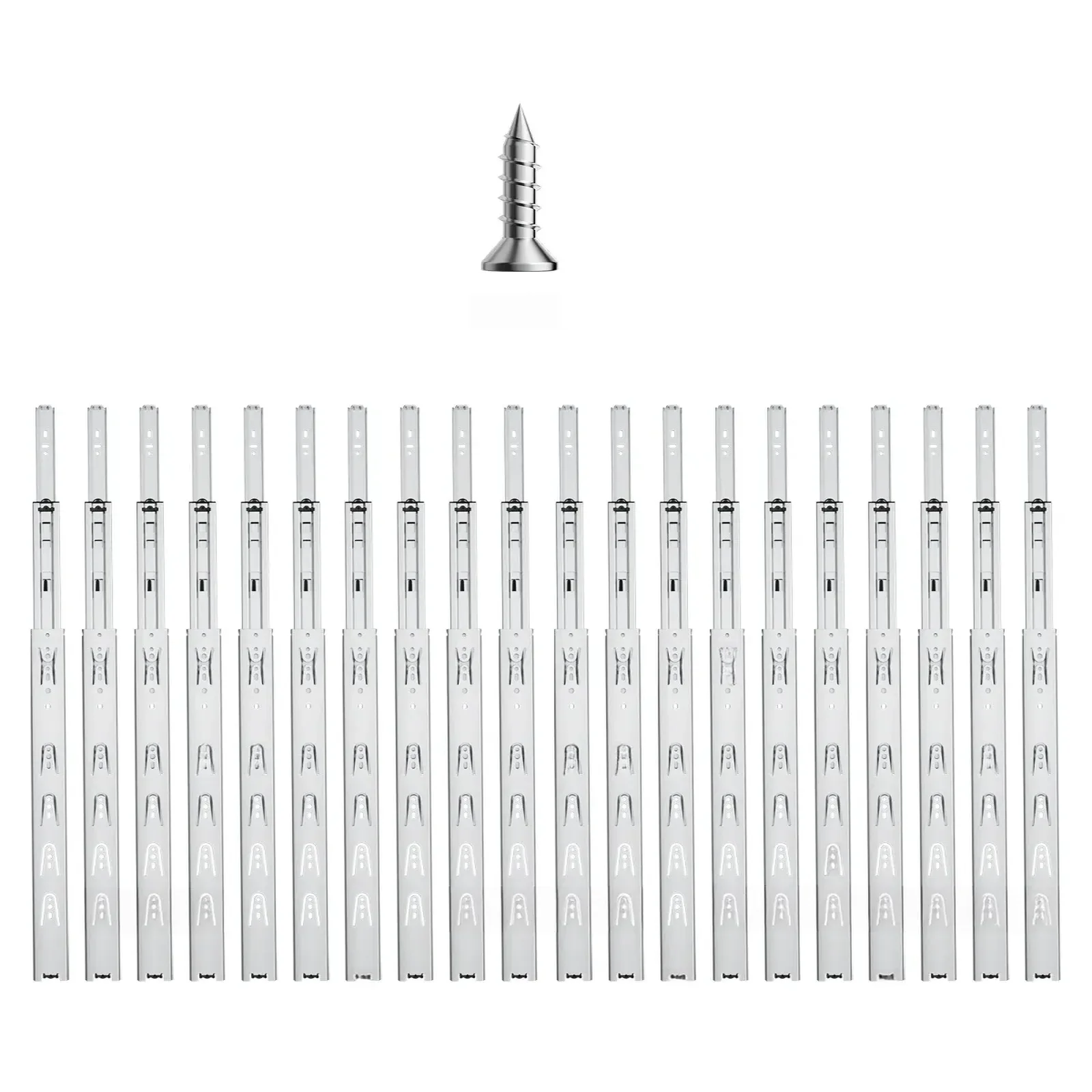 Szyny prowadnice do szuflad 50 cm 10 par boczne 100 kg montaż boczny meble - obrazek 5
