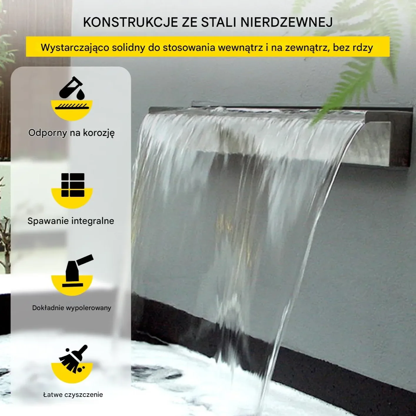 Fontanna wodospad do basenu ogrodu oczka wodnego 30cm - obrazek 3