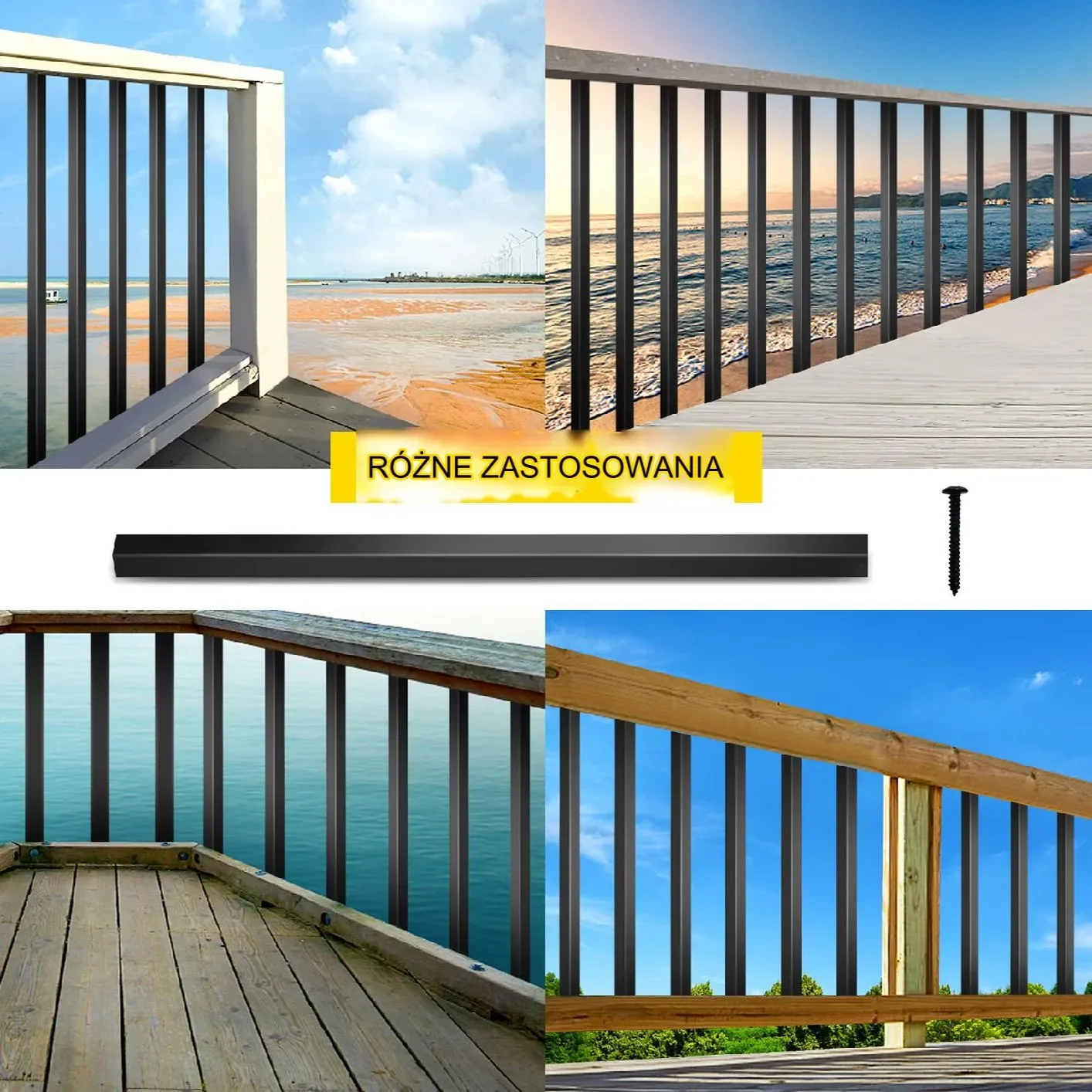 Metalowe Balustrady Tarasowe 101 szt. - obrazek 6