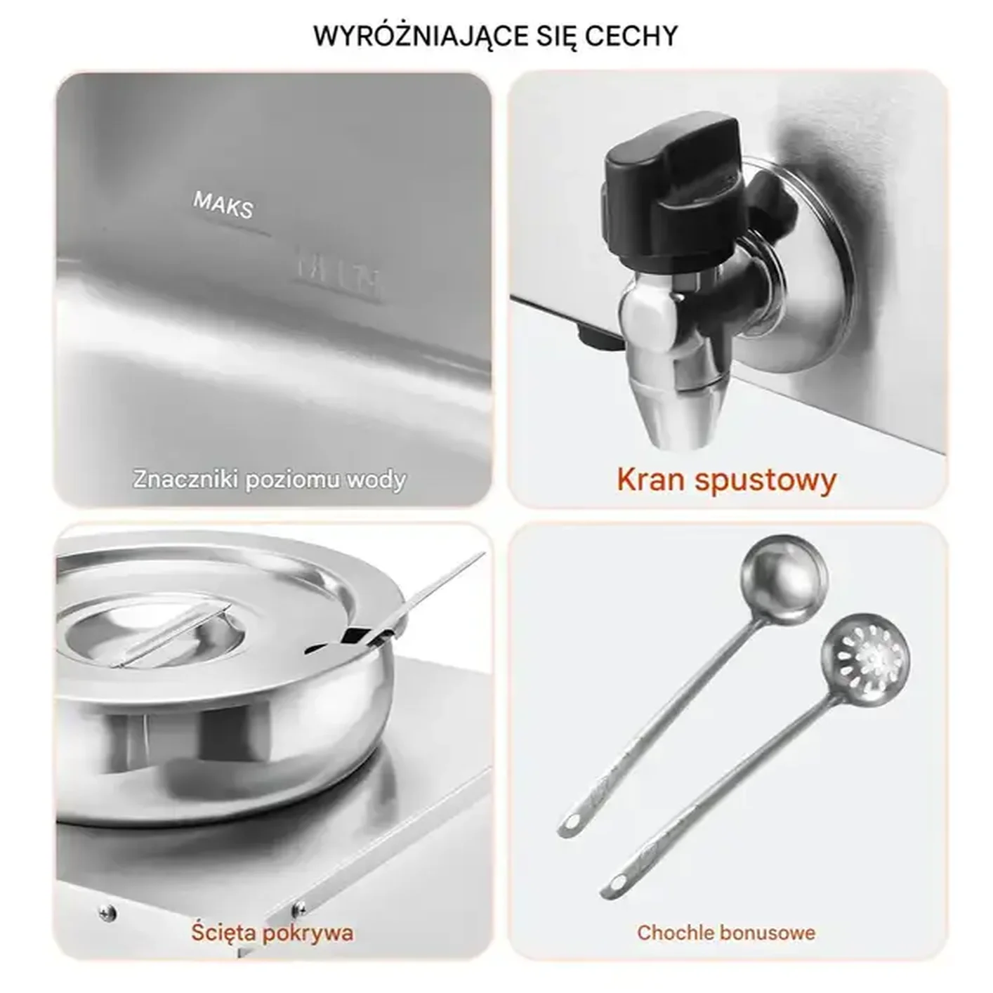 Podgrzewacz do zup 3x7,4L 1200W stal nierdzewna regulacja temp. do bufetu - obrazek 3