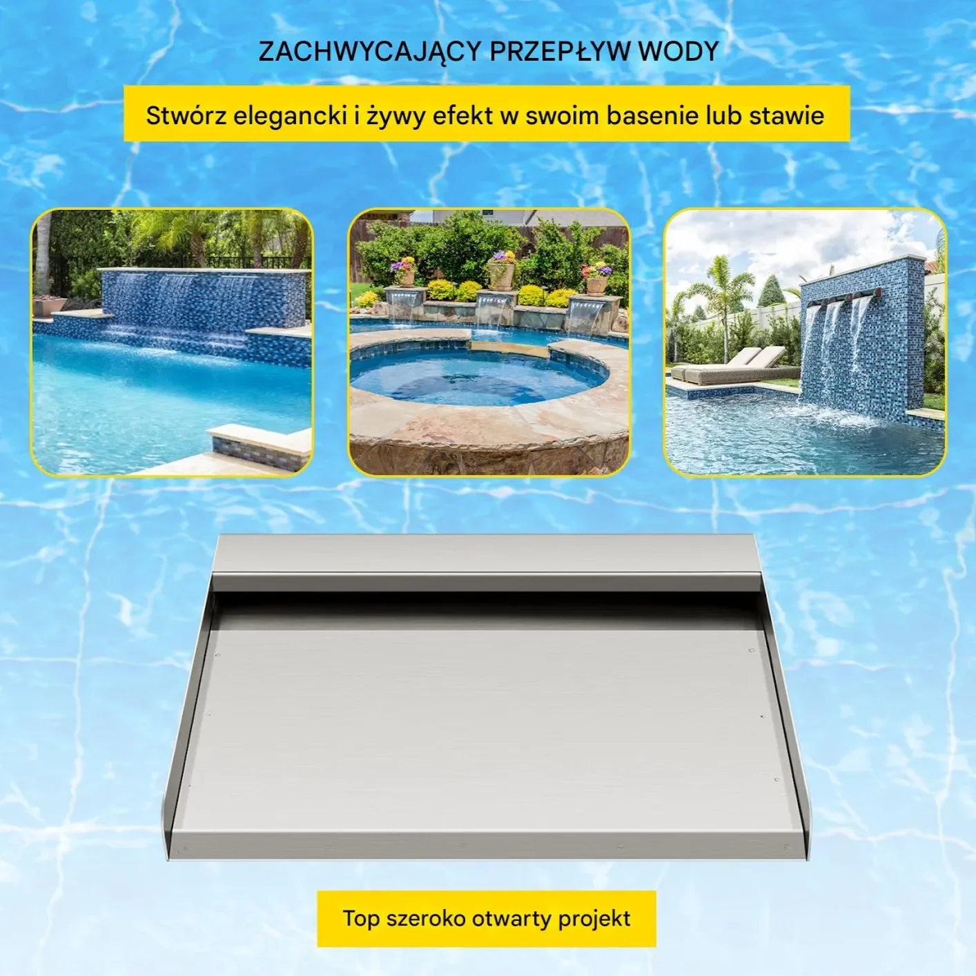 Fontanna wodospad do basenu ogrodu oczka wodnego 30 cm - obrazek 4