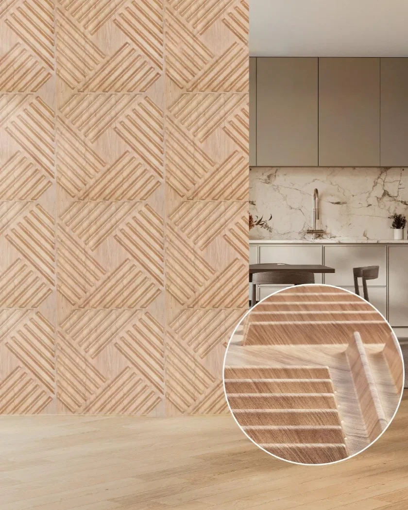 Panele Ścienne 3D - Jasne Listwy 2.97 m² - obrazek 6