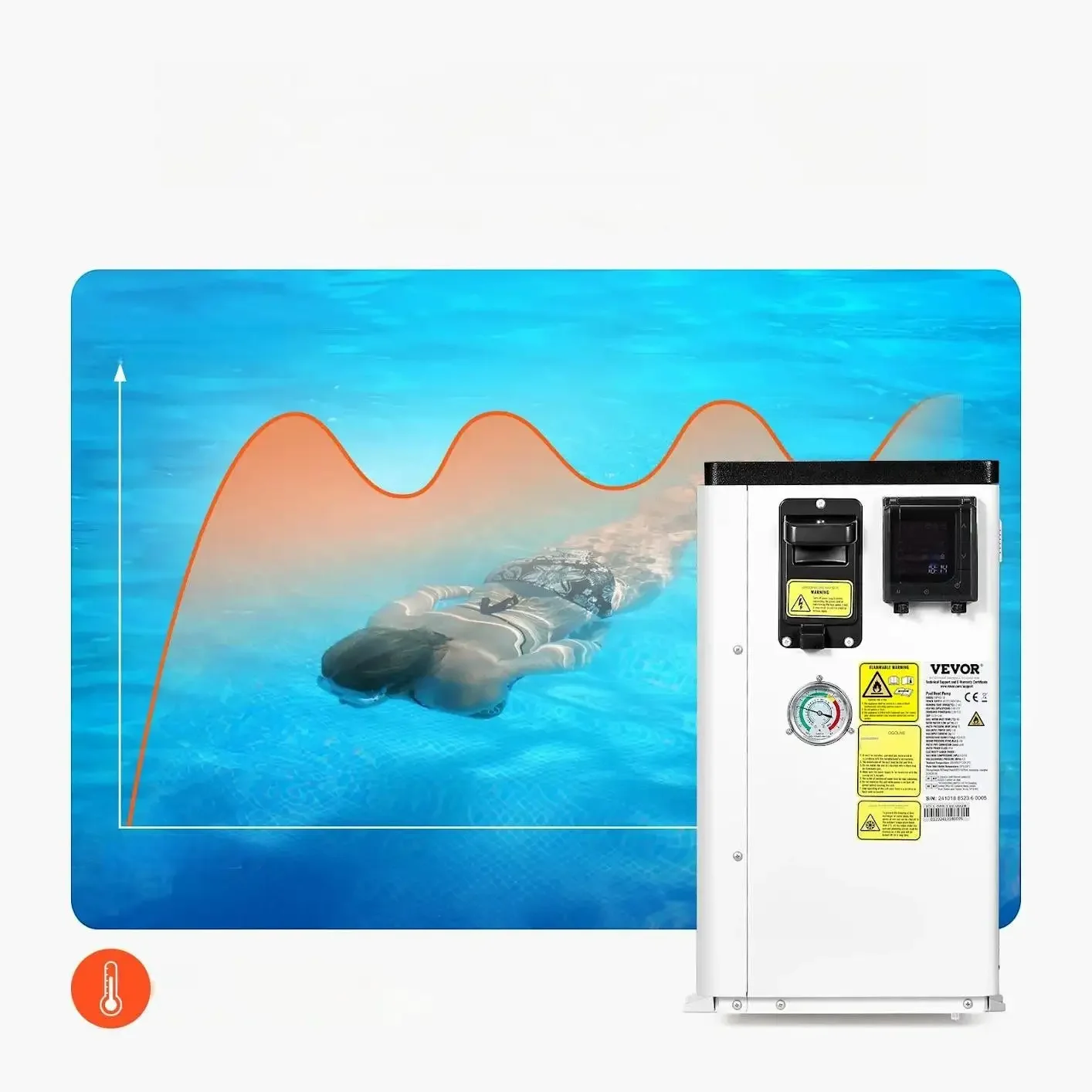 Pompa ciepła basenowa energooszczędna 1,5–7,1 kW inwerter do basenu - obrazek 4