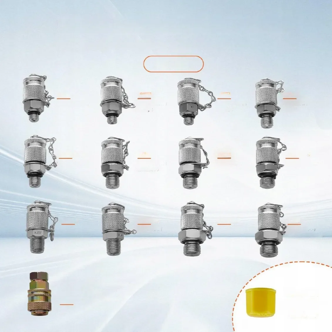 Zestaw do pomiaru ciśnienia hydraulicznego 13 złączy - obrazek 3