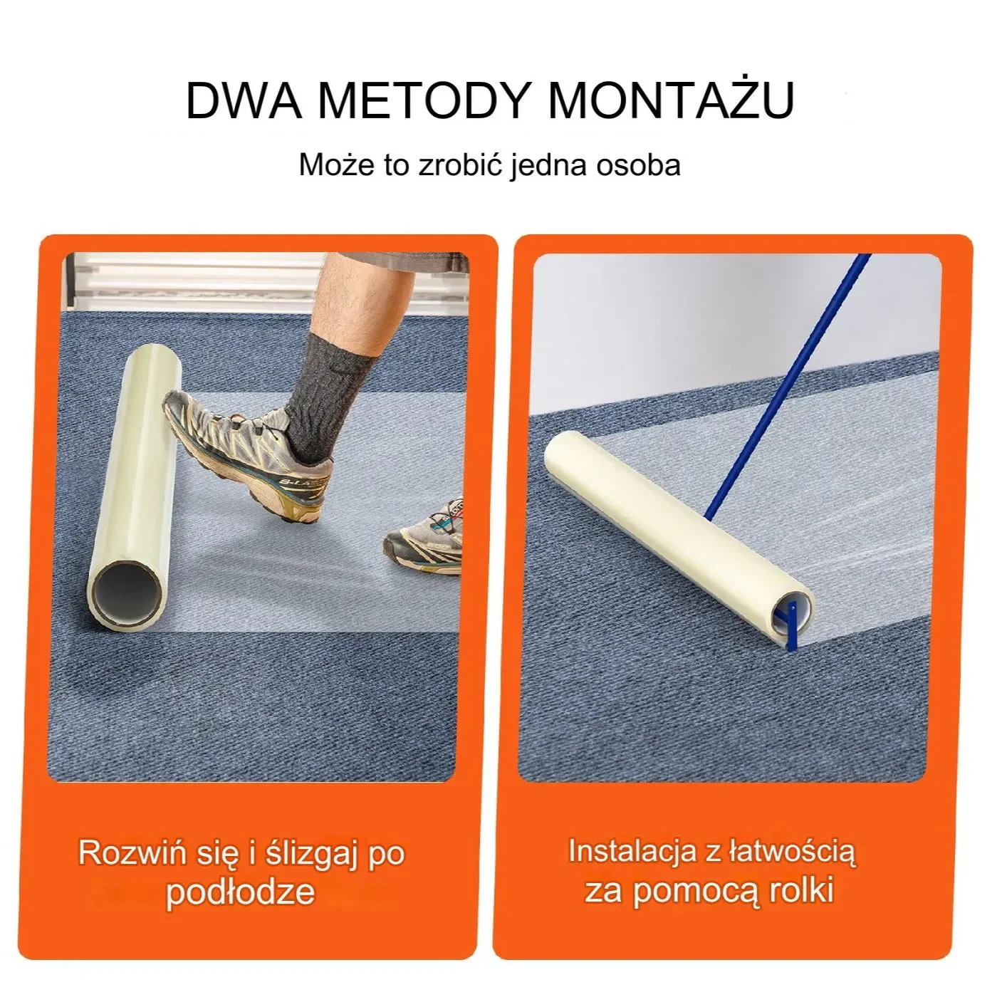 Samoprzylepna Folia Ochronna na Dywan 154 x 508 cm - obrazek 5