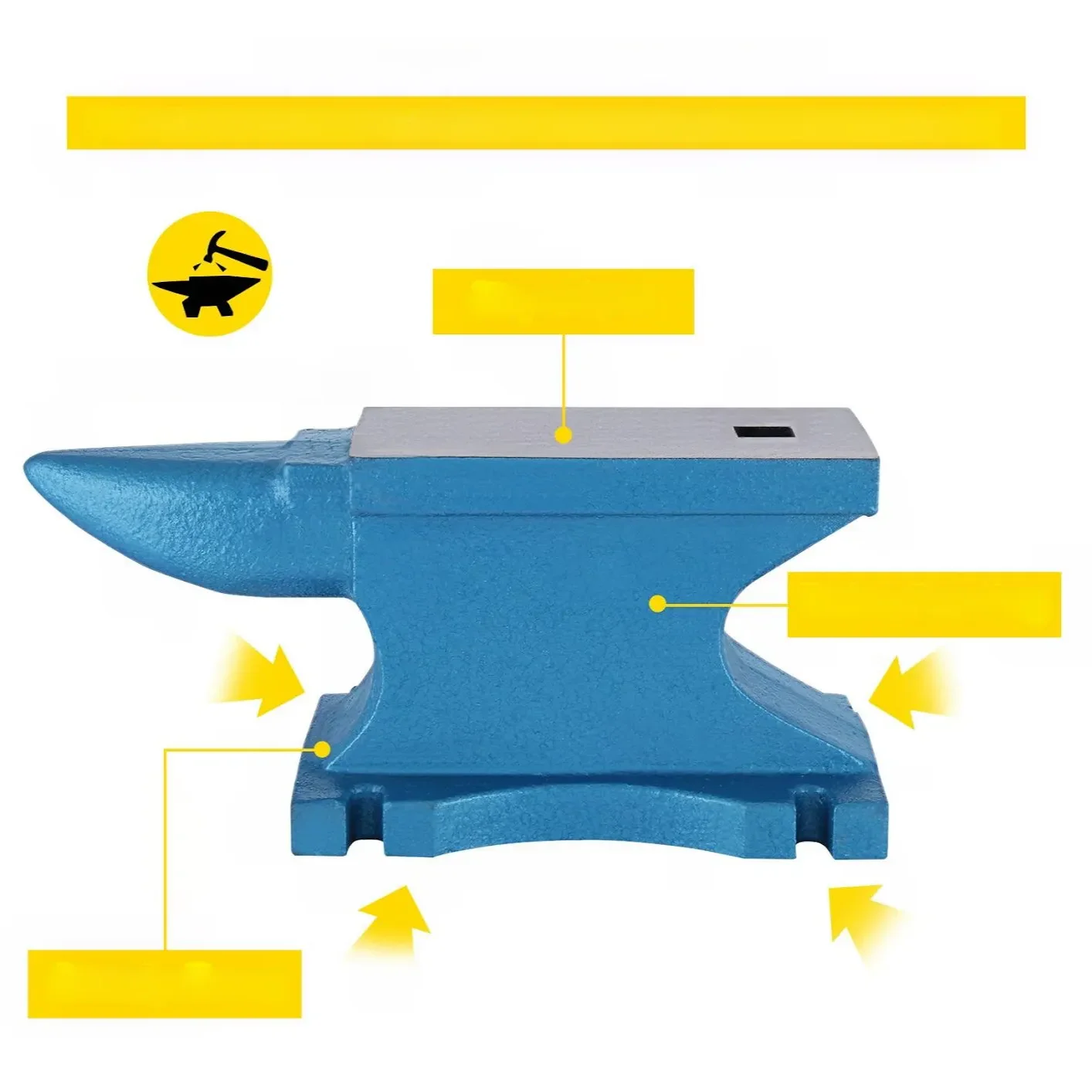 Kowadło żeliwne 25 kg – 360 x 105 x 165 mm