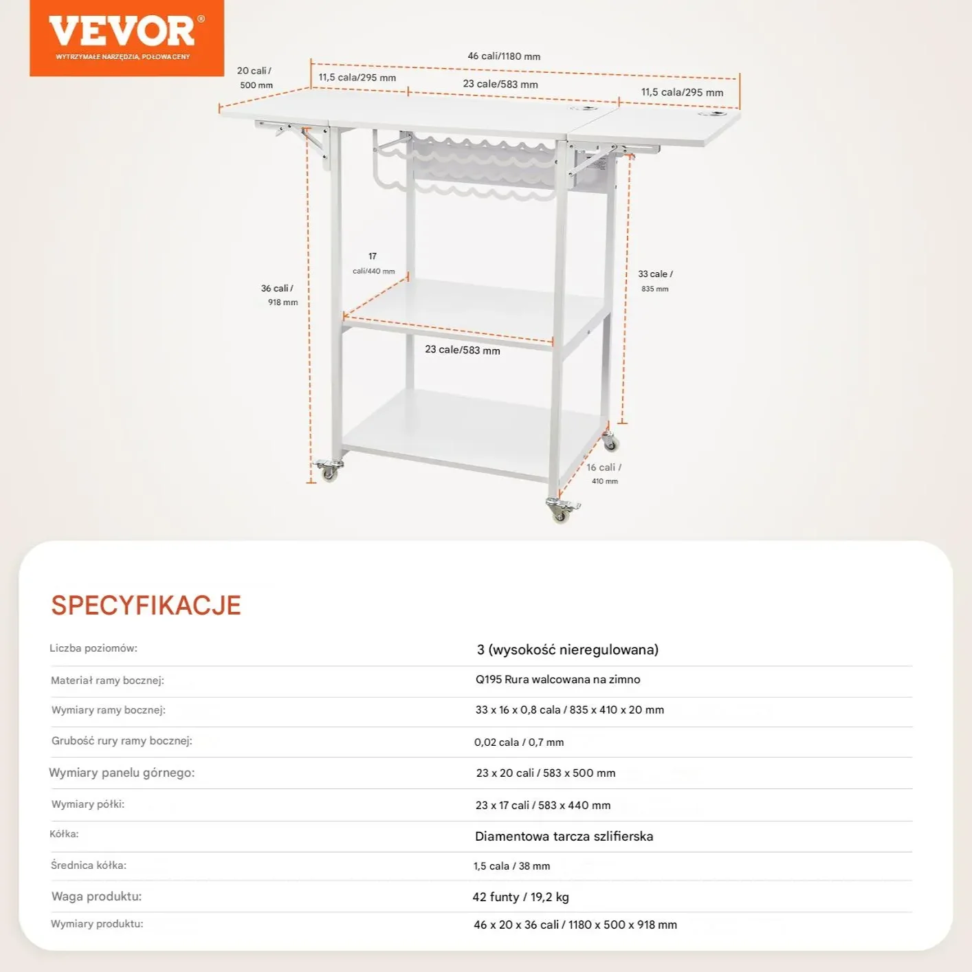 Stół do prasy termicznej 3-poziomowy mobilny stojak biały