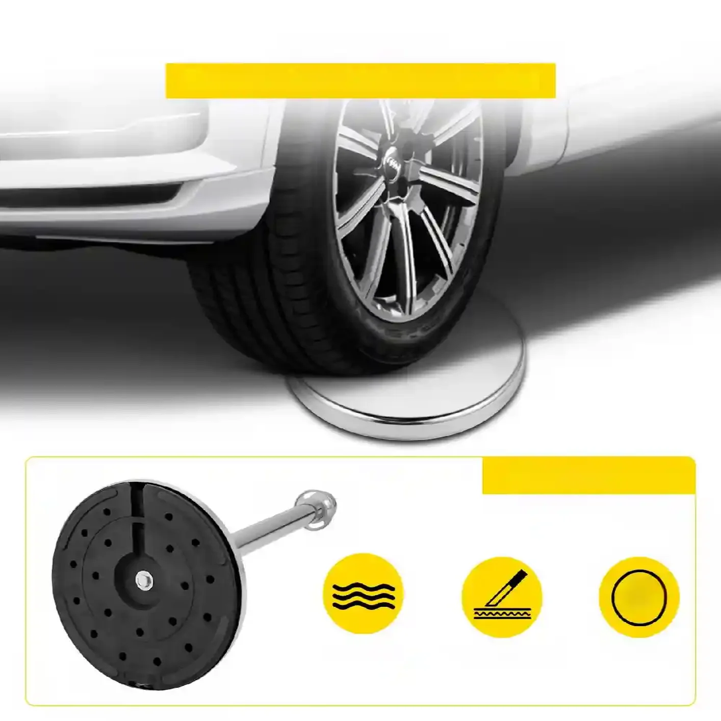 SŁUPKI ODGRADZAJĄCE HOTELOWE SREBRNE 4 + 2 CZERWONE LINY 1.5m - obrazek 6