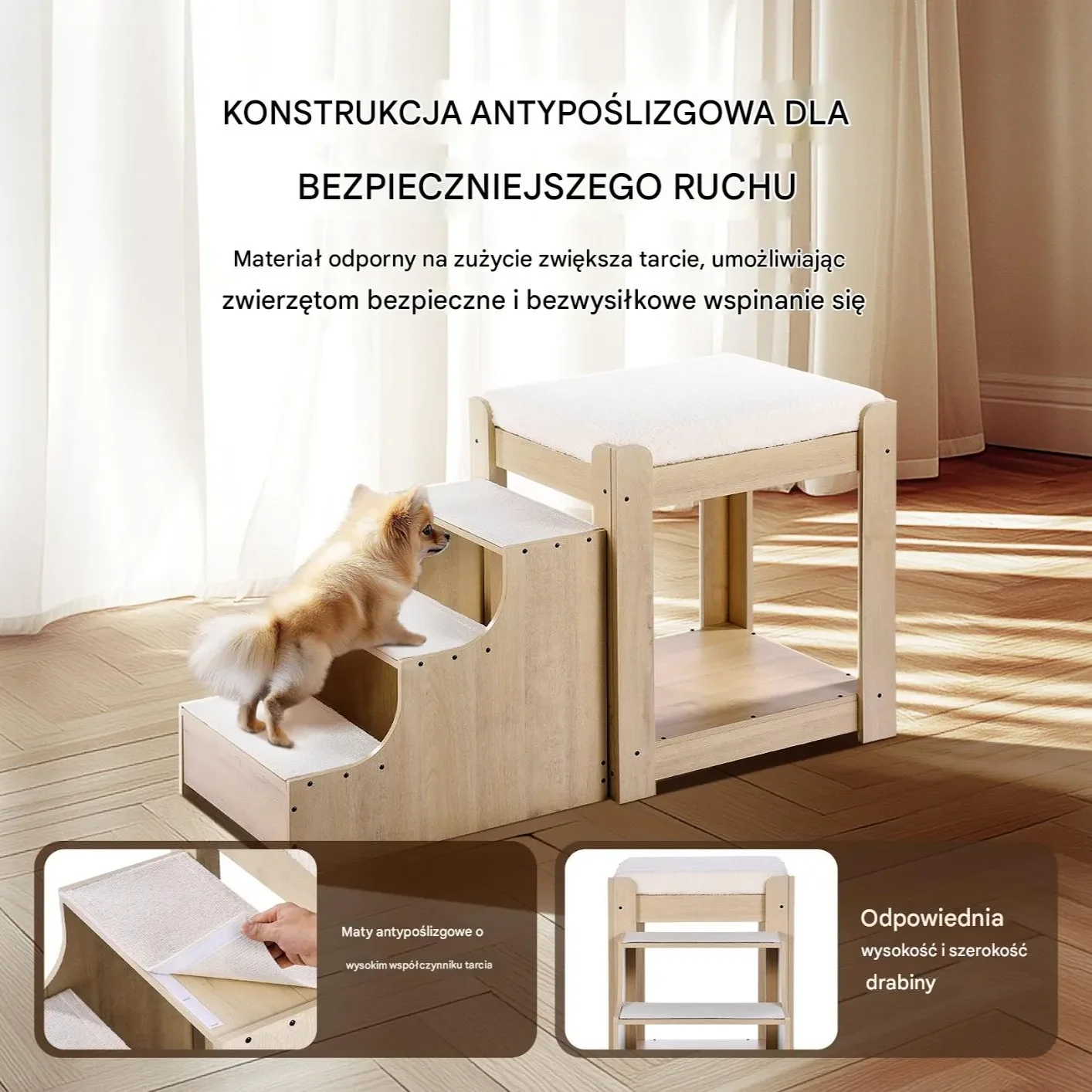 Łóżko Piętrowe dla Psa/Kota Mały Rozmiar - obrazek 3