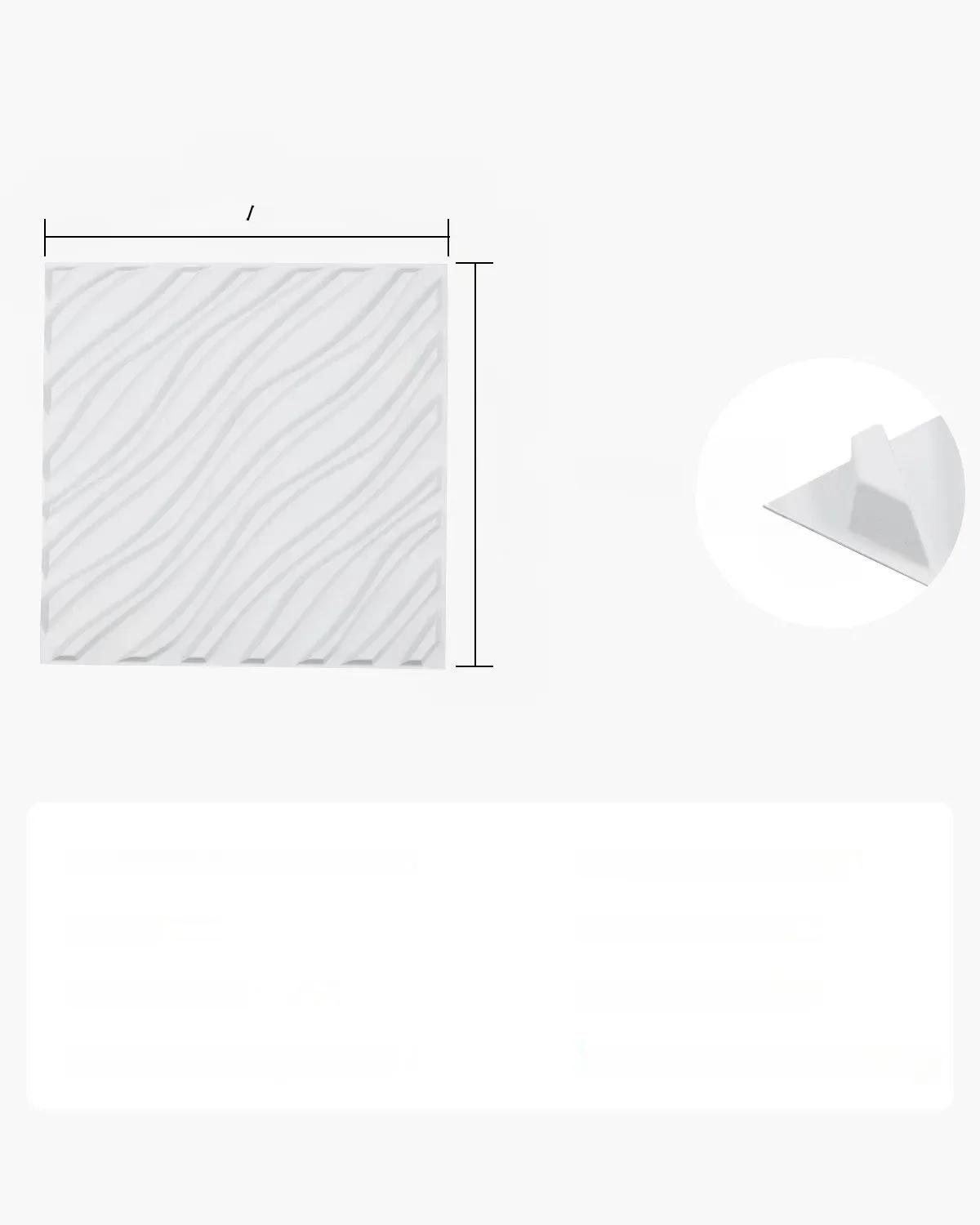 Panele Ścienne 3D - Białe Fale 2.97 m² - obrazek 2