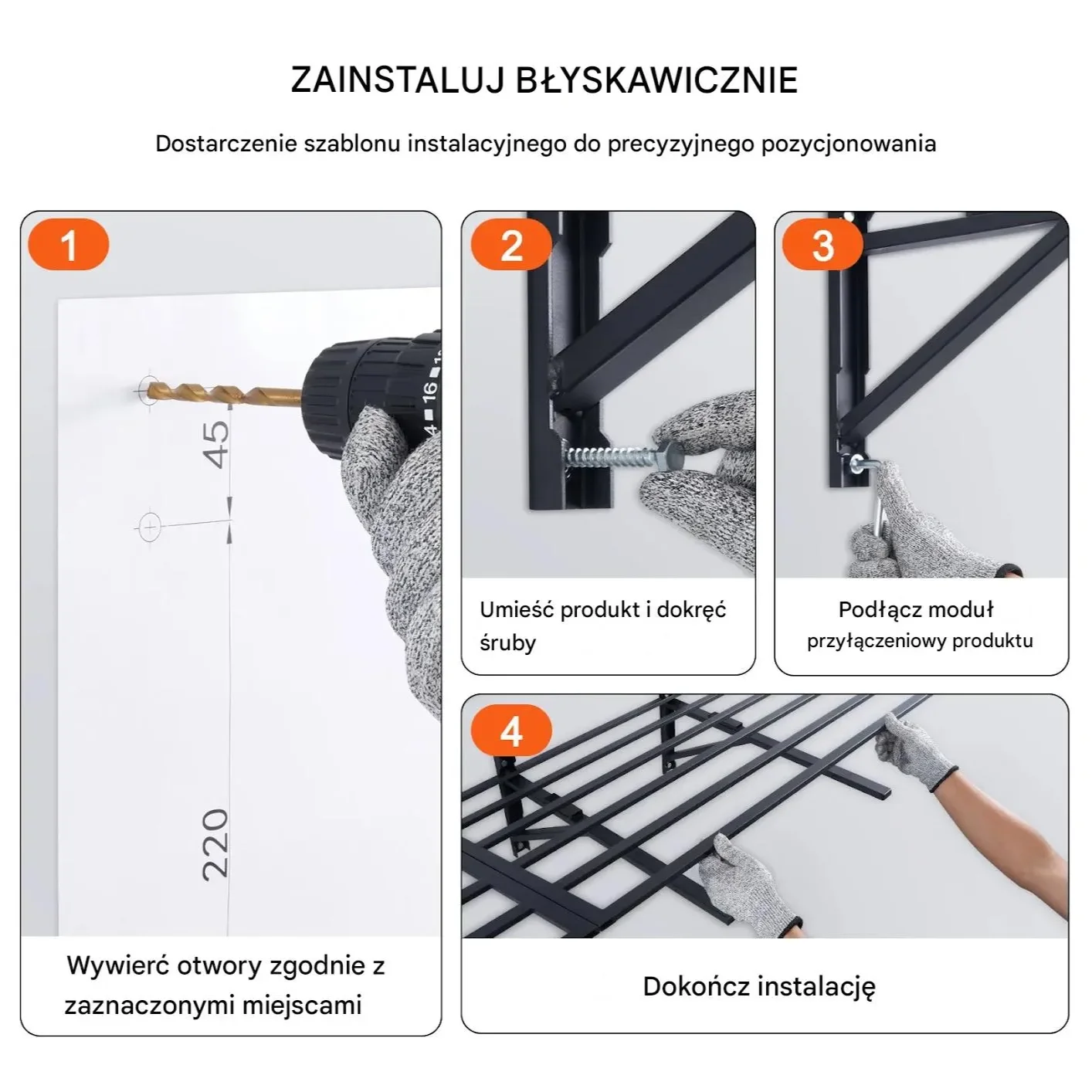 Regały do garażu 2 szt. mocowanie ścienne 726 kg warsztatowe magazynowe - obrazek 4