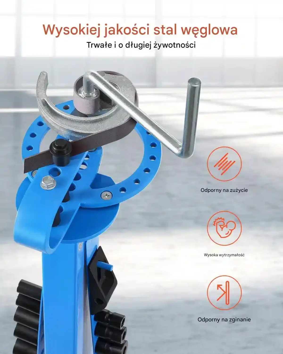 Giętarka ręczna do rur 200° z 14 matrycami, do miedzi do HVAC i warsztatu - obrazek 6