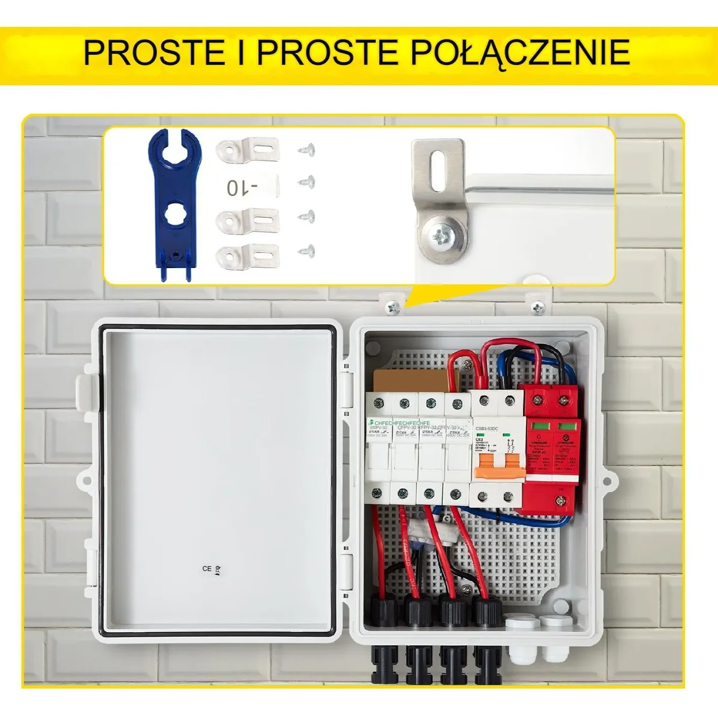Skrzynka elektryczna rozdzielnia obudowa metalowa 4 obwody 15A - obrazek 5