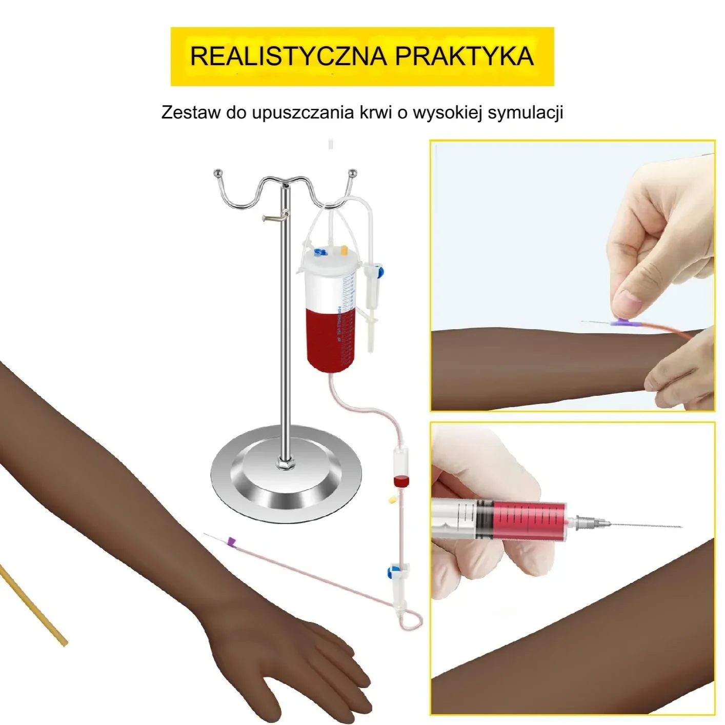 Fantom pielęgniarski ręka do wkłuć zestaw nauki iniekcji - obrazek 2
