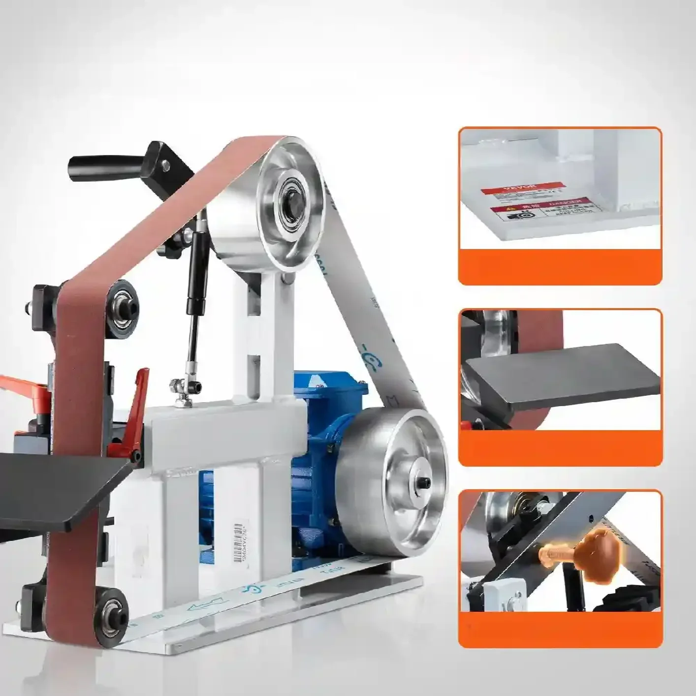 Szlifierka stołowa 1500W taśmowa i tarczowa – precyzyjne szlifowanie narzędzi - obrazek 4