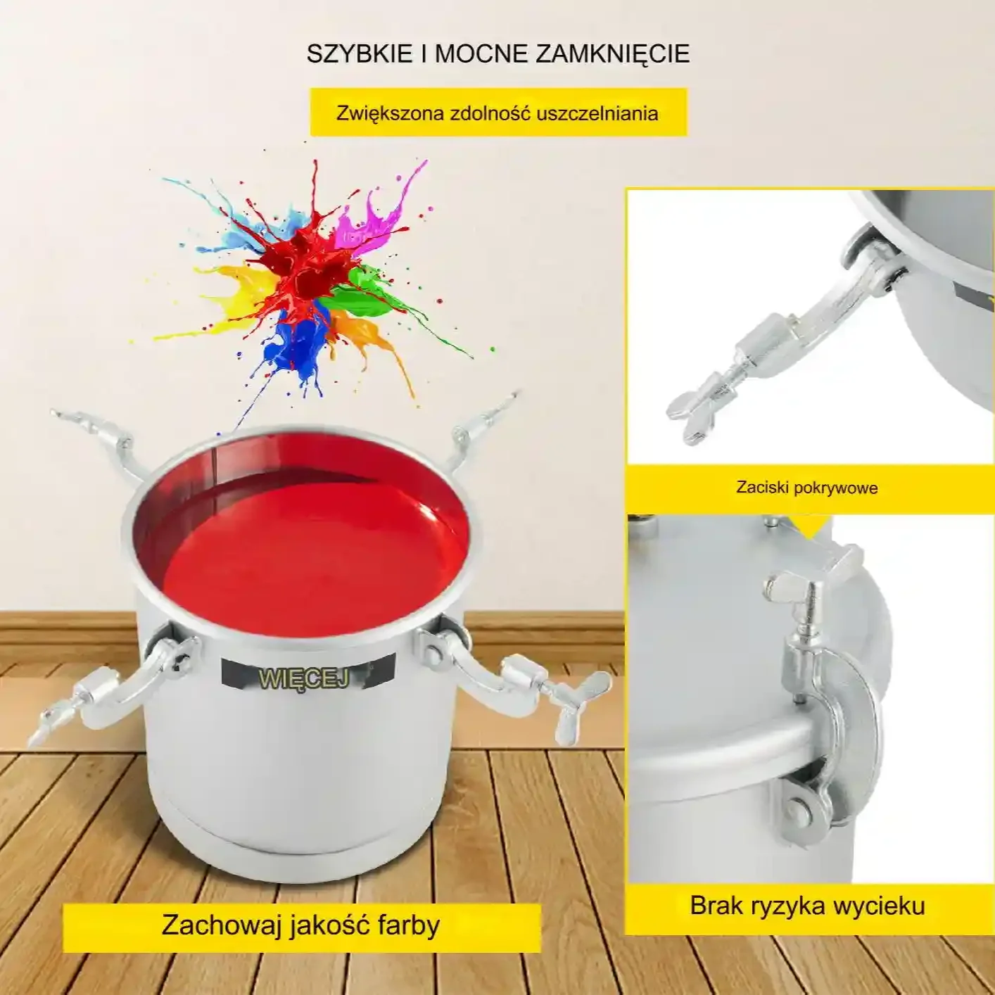 Zbiornik Ciśnieniowy do Malowania 10L z Pistoletem Natryskowym 1.5mm - obrazek 3