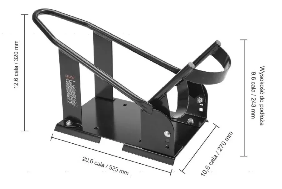 Stojak motocyklowy uchwyt koła opony motocykla, regulowany - obrazek 2