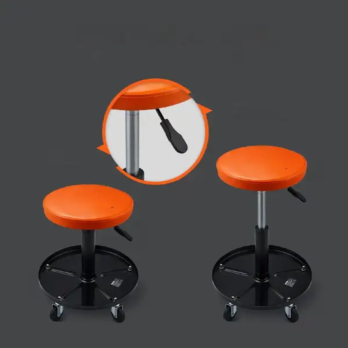 STOŁEK TABORET WARSZTATOWY NA KÓŁKACH - obrazek 4