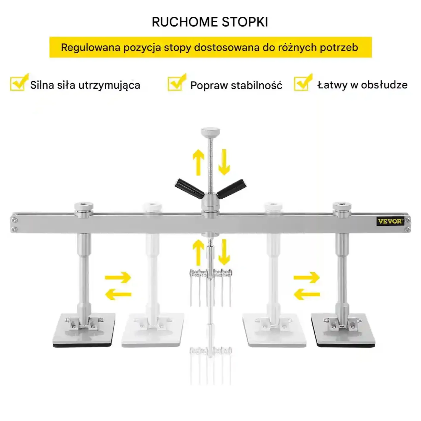 Zestaw do usuwania wgnieceń 85cm hak 6 ramion bez lakierowania auto - obrazek 3