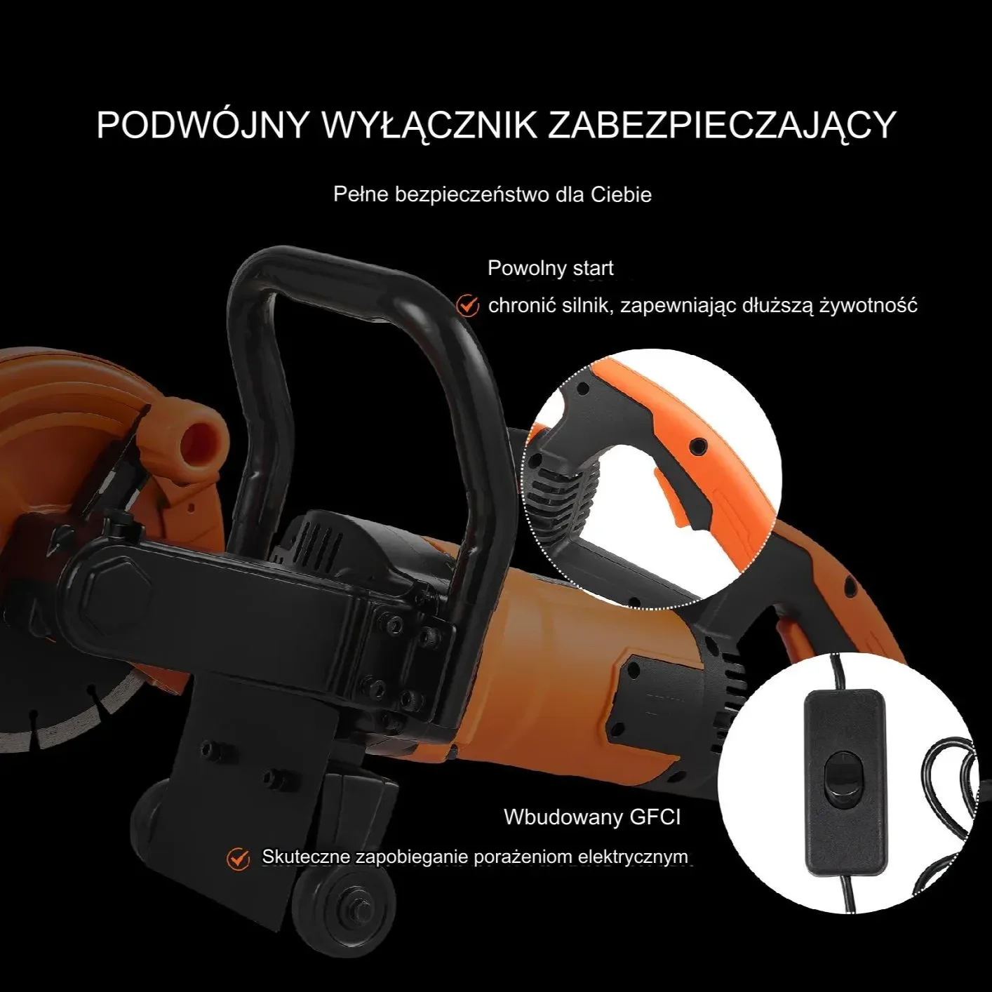 Elektryczna Piła do Cięcia Betonu na Mokro/Sucho - obrazek 5