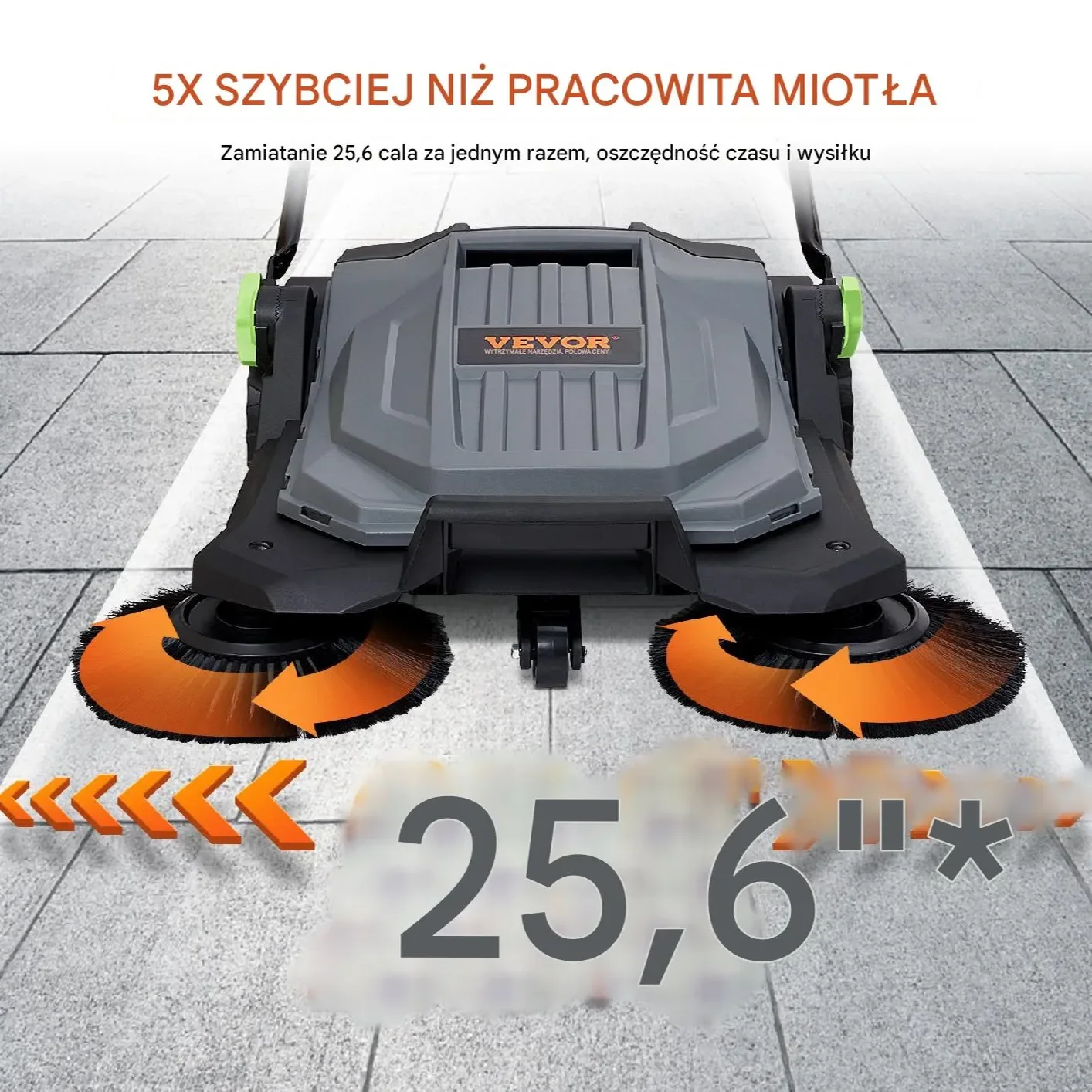 Ręczna Zamiatarka o Szerokości 65 cm