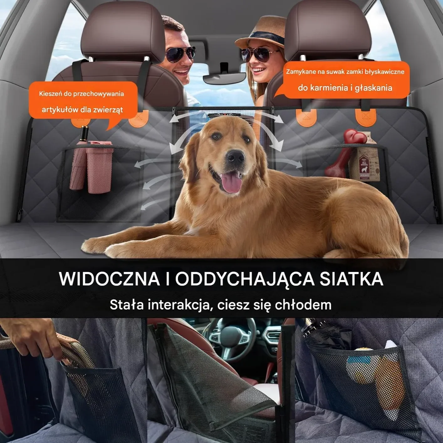 Pokrowiec na Fotel Samochodowy dla Psa do Ciężarówki - obrazek 4