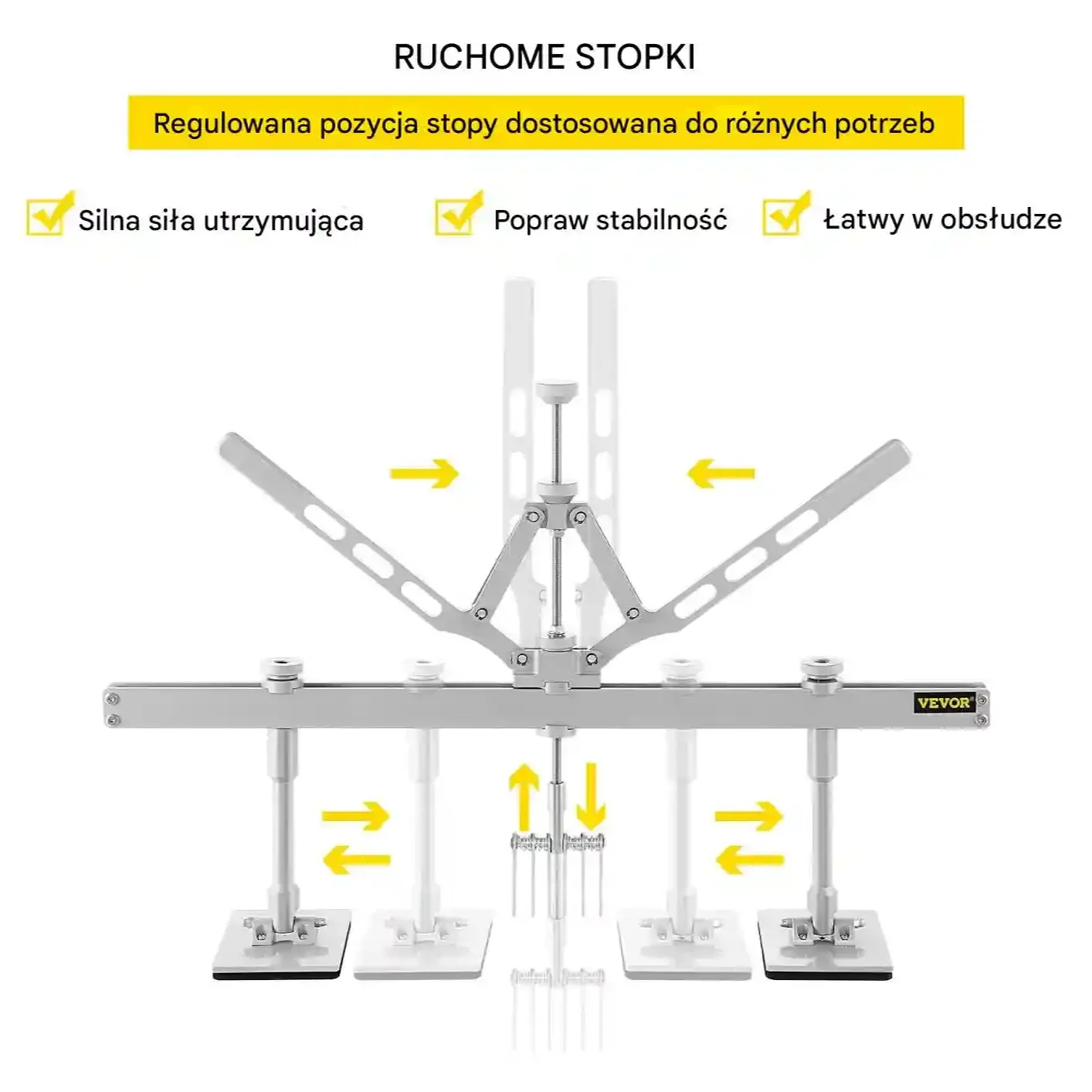 Zestaw do usuwania wgnieceń 75cm stal aluminium hak 6 ramion auto - obrazek 4