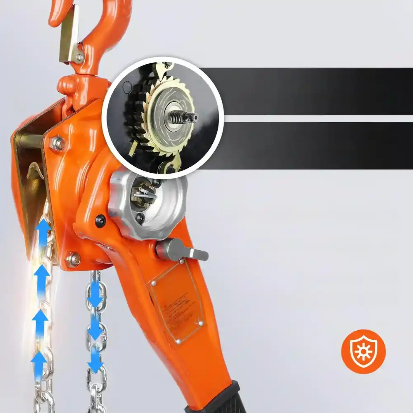 Wciągarka wyciągarka łańcuchowa ręczna 500 kg 2,8 m - obrazek 3