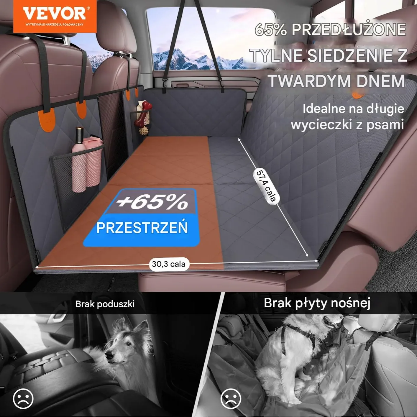 Pokrowiec na Fotel Samochodowy dla Psa do Ciężarówki - obrazek 6