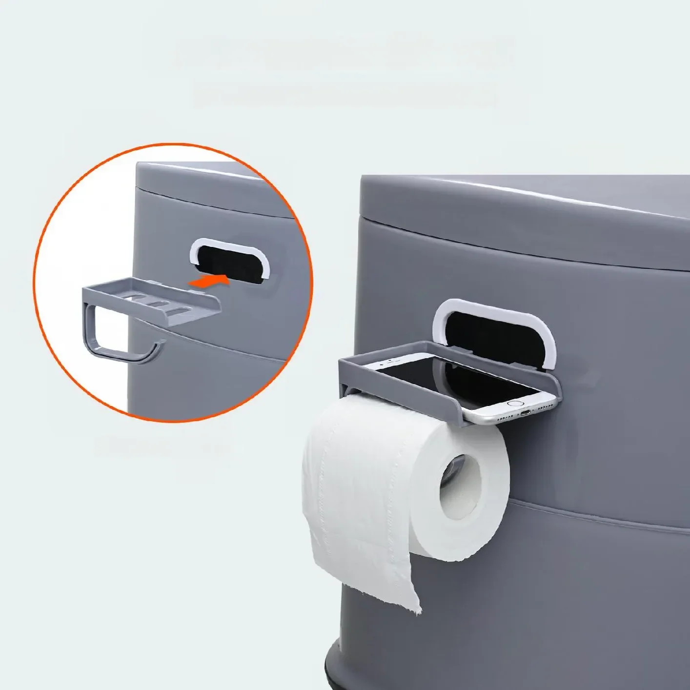 Toaleta turystyczna przenośna kempingowa mobilne WC na działkę i pod namiot - obrazek 5