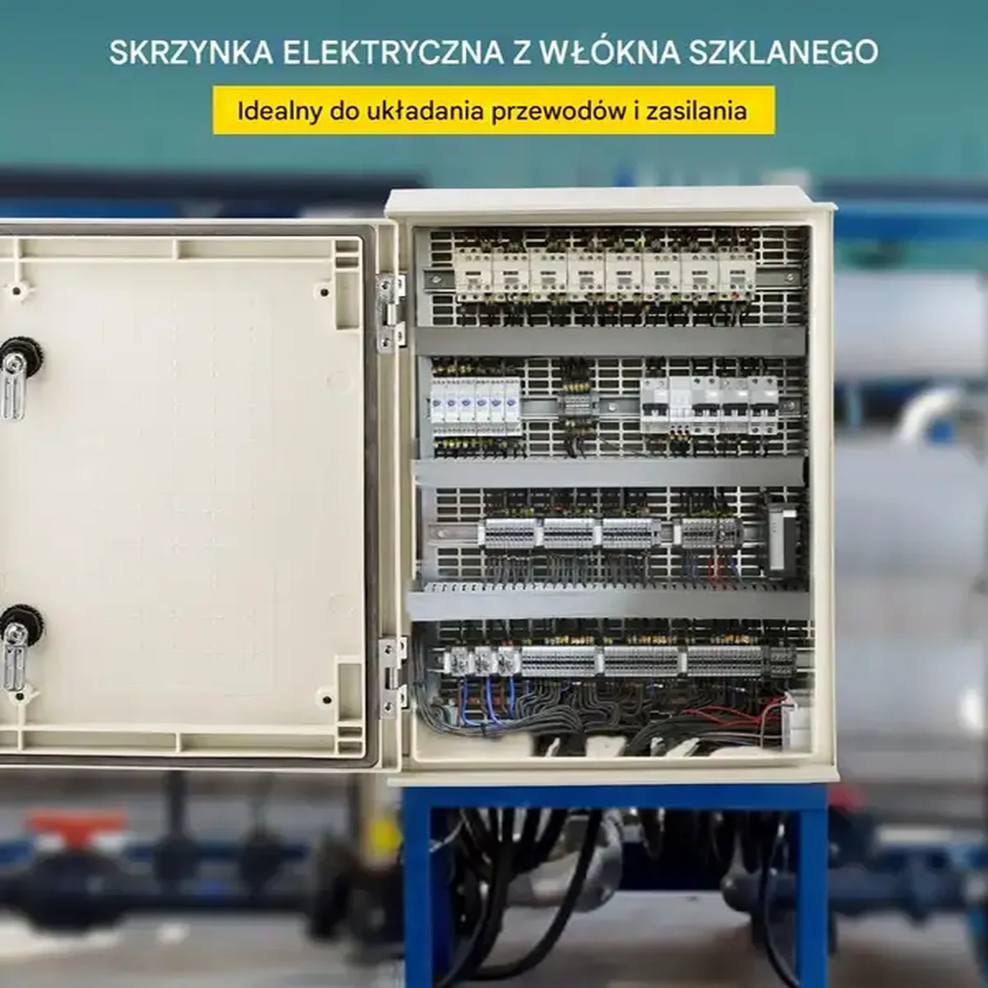 Skrzynka elektryczna rozdzielnia obudowa metalowa 60x40x23 cm