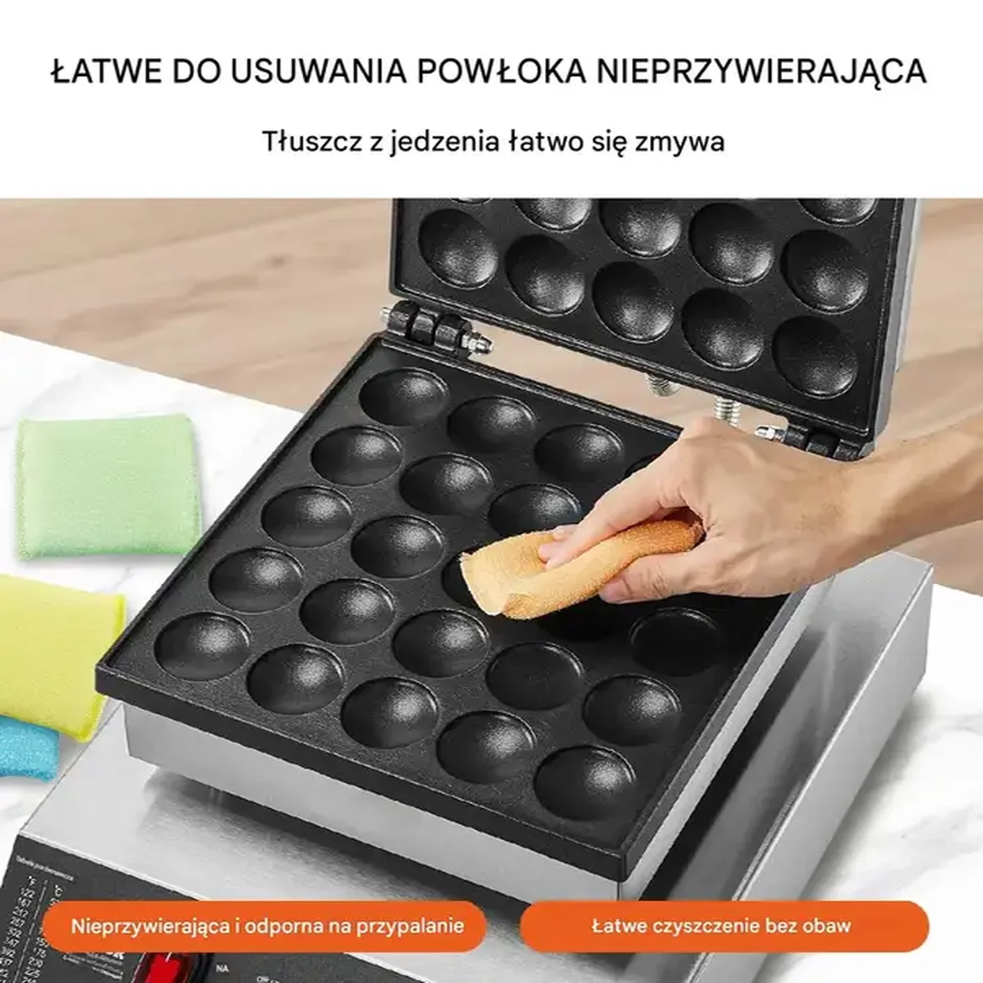 Gofrownica do Poffertjes holenderskich naleśników naleśnikarka 25 szt 1700W