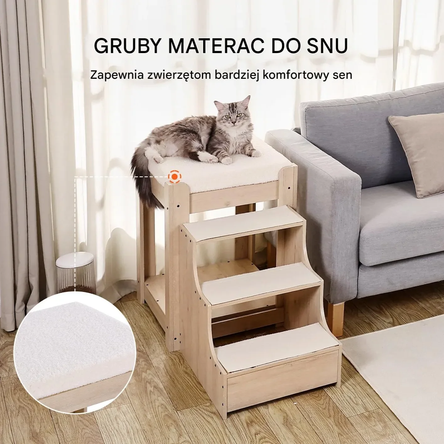 Łóżko Piętrowe dla Psa/Kota Mały Rozmiar - obrazek 4