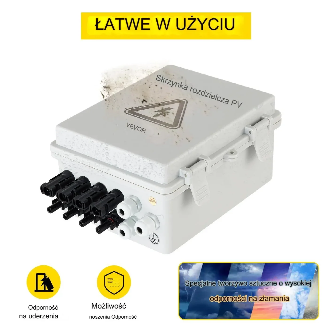 Skrzynka elektryczna rozdzielnia obudowa metalowa 4 obwody 15A - obrazek 6