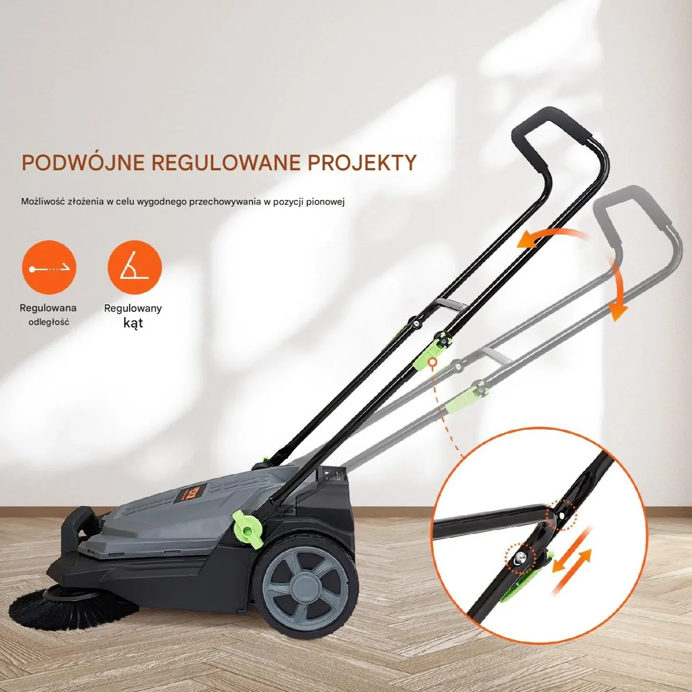 Ręczna Zamiatarka o Szerokości 65 cm - obrazek 4