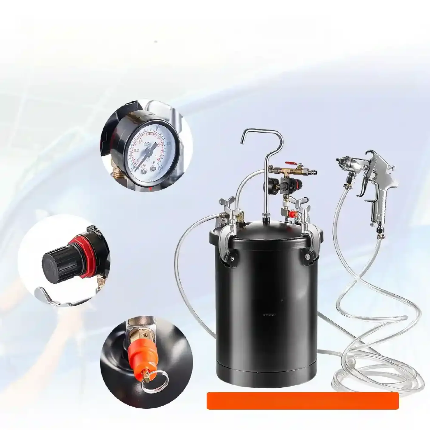 Agregat Malarski Pistolet Zbiornik Ciśnieniowy 15L - obrazek 3