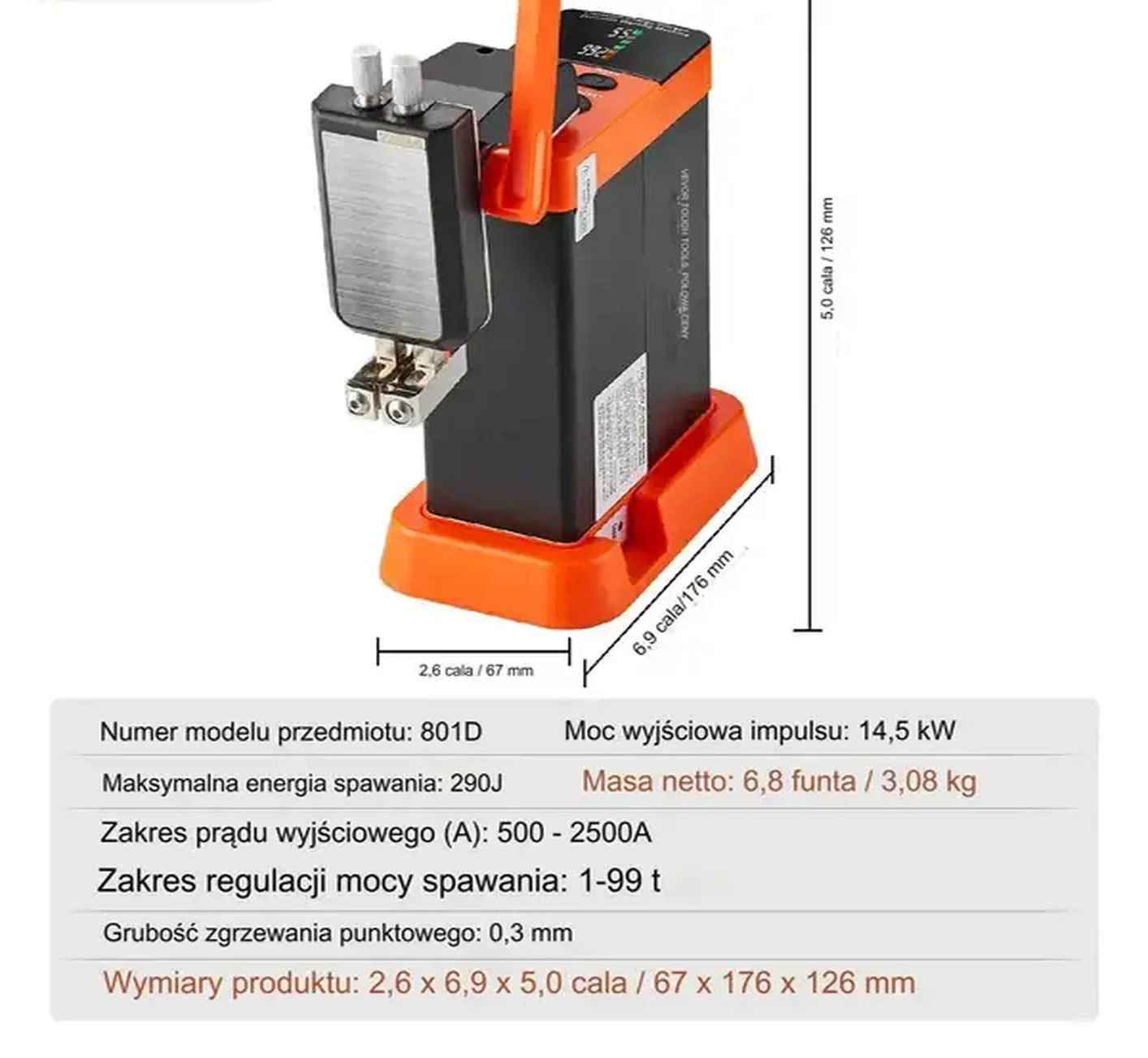 Zgrzewarka punktowa spawarka 14,5 kW - obrazek 2