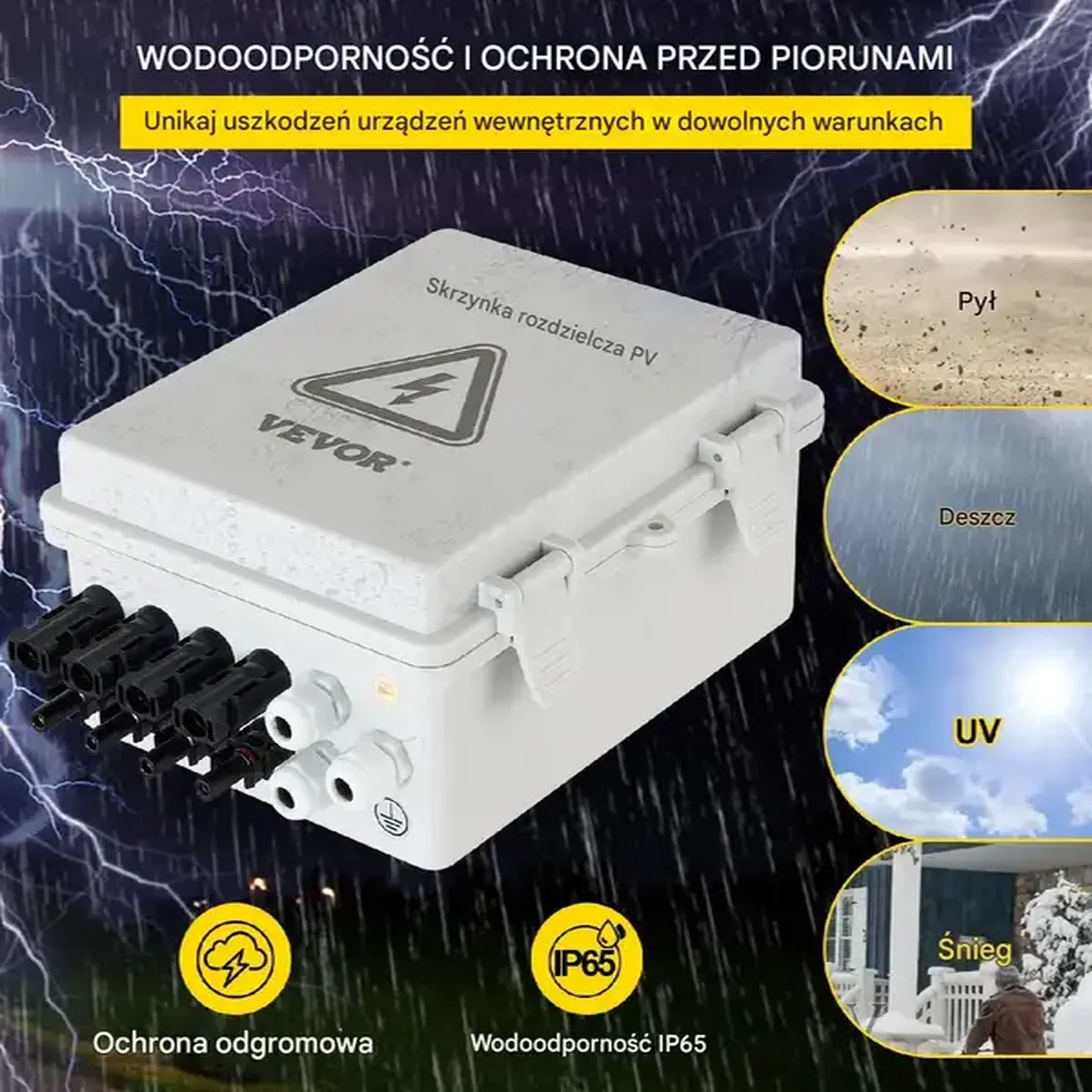 Rozdzielnia skrzynka fotowoltaika obudowa 15 A 500 V 4 obwody - obrazek 2