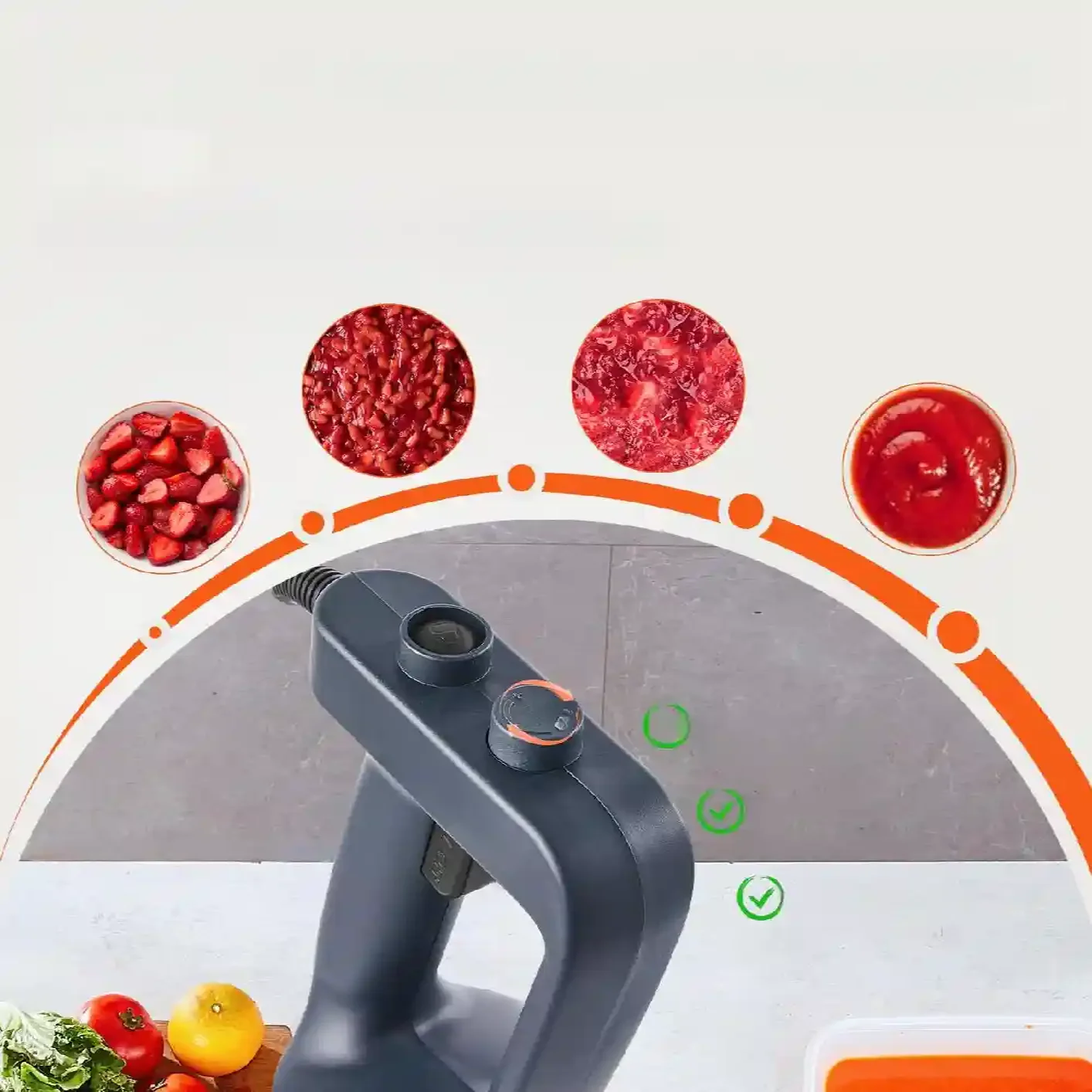 Blender ręczny mikser gastronomiczny 500W - obrazek 2