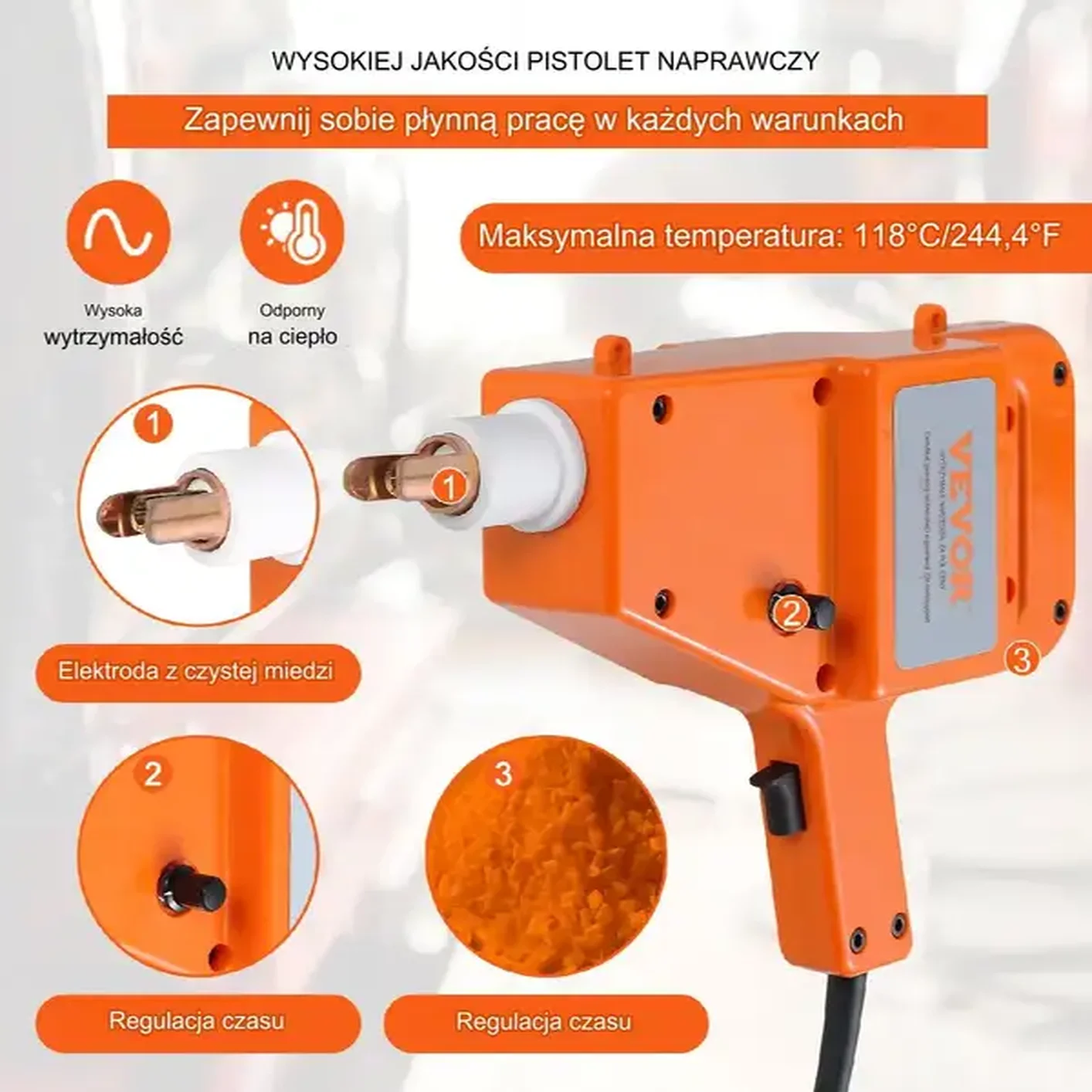 Komplet narzędzi PDR – wyciąganie i naprawa wgnieceń karoserii, blachy