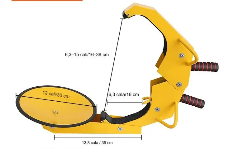 Blokada antykradzieżowa zabezpieczenie koła samochodu auta przyczepki 2szt - obrazek 2