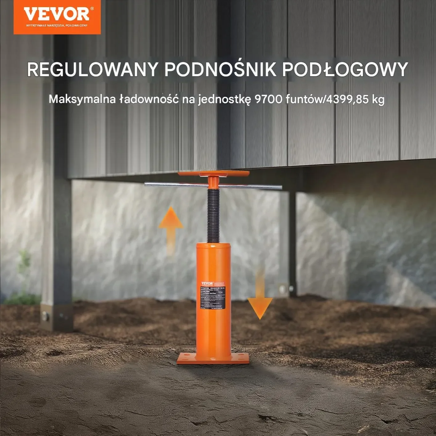 Podpory podłogowe 2 szt. podnośniki - regulowane 30-40 cm - do domu - obrazek 3